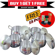 Kiam Belly Shape Saucepan 10 in 1Set With FREE Gifts image