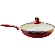 Kiam Ceramic Frypan With Glass Lid Induction Bottom 24cm image