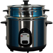 Kiam Sjbs 8802 Stainless Steel Double Pot Rice Cooker - 1.8 Liter image