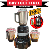 Kiam Turbo Mix 1200w 3 Jar Mixer Grinder (With Noah Ketle FREE) image