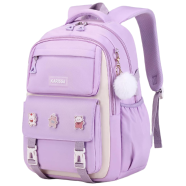 Kids Backpack Children School Bags Waterproof Primary Schoolbag Book Bag (Purple) image