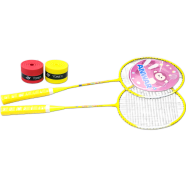 Kids Badminton Play Set Includes Yonex Overgrip Tapes 2 Pcs image