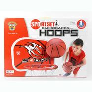Kids Basketball Hoop And Backboard Set Wall Mounted With Net Ball And Pump Portable Indoor Outdoor Sport Toys For Kids -188047123 image