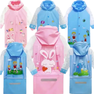Kids Cartoon Printing Raincoat Any Colour image