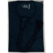 Kids Luxury Emirati Kandura Thobe Black image