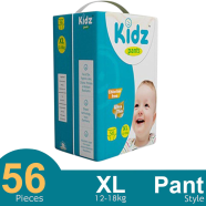 Kidz pant System Baby Diaper (XL Size) (12-18 kg) (56pcs) image