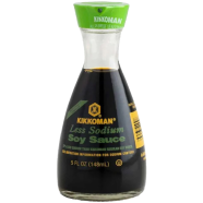 Kikkoman Less Sodium Soy Sauce Glass Bottle 148 ml image