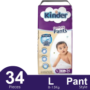 Kinder Diaper Jumbo 34 Pcs L image