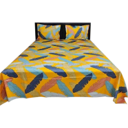 King Size Bedsheet Set with Two Pillow Covers Bed Sheet image