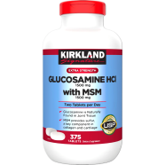 Kirkland Signature Extra Strength Glucosamine HCI 1500mg, With MSM 1500mg – 375 Tablet image