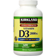 Kirkland Signature Extra Strength Vitamin D3 2000 I.U. 600 Softgels image