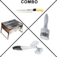 Kitchen Knife, Meat Tenderizer, Meat Hammer , Barbecue Grill Super Combo icon
