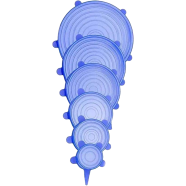 Kitchen Reusable Silicone Stretch Seal Lid Preservation Vacuum Food Storage Bowl Cover 6 Pcs Set icon