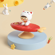 Kitten Goldfish Sucker Cartoon Turn Music Infant Rotary Puzzle Top Bracelet -1 Pcs (Any Color) image