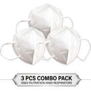 KN95 Layer 5 Folding Protective Mask With Steel And Pvc Nose Clip 3Pcs Combo Set icon