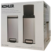 Kohler Stainless Steel Step Trash Cans 6 Ltr - 153800361 icon