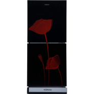 Konka Refrigerators KRT-200GB-GM Glass Mirror Red Tulip-2-Door Upper Freezer (200Ltr) image