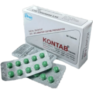 Kontab 50 mg 1 mg Tablet 10's Strip image
