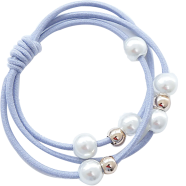 Korean Creative Hair Rope, Versatile Pearl Hair Tie, Beaded Multi-layer Hair Tie -3 Pcs image