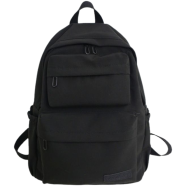 Simple Oxford Large Capacity Comter Backpack - Black image