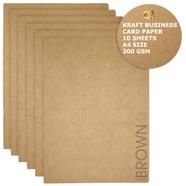 Kraft Business Card Paper- 10 Pcs