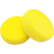 Kreni Yellow Painting Sponge Craft Sponges Round Synthetic Sponge Artist Watercolor Sponges for Craft Art Project Clay Cleaning Synthetic Painting - 2 pcs image