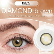 Ksseye Diamond Norko Brown Color Contact Lens With Regular Kit Box image