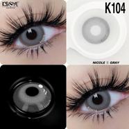 Ksseye Nicole Gray Contact Lens, Solution And Travel Kit Box(Tweezers And Applicator) image