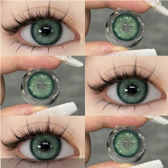 Ksseye Sem.Por.Na Green Color Contact Lens with Lens Kit Box image