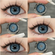 Ksseye Sem. Por. Na Blue Color Contact Lens With Lens Kit Box image
