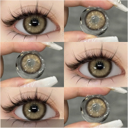 Ksseye Sem. Por. Na Brown Color Contact Lens With Lens Kit Box image