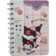 Kuromi Decorated Any Colour Spiral Notebook, Notebook for Students, Random Colour and Style image