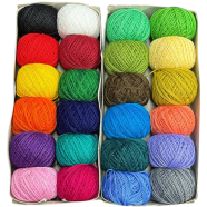 Kushi Suta Thread Set 24 Colors For Decorative Craft 24pcs image