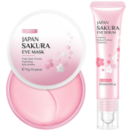 LAIKOU Japan Sakura Eye Serum Eye Mask Fade Eye Bag Dark Circles Skin Dullness Anti-aging 2pcs image