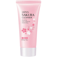 LAIKOU Japan Sakura Face Wash Foam Cleanser Soft Brush Deep Cleansing-50gm image