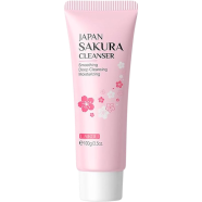 LAIKOU Japan Sakura Facial Cleanser Oil Control Cleansing Face Wash Cream Pore Clean 100g image