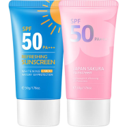 Laikou SPF50 PA Face Sunscreen Sakura Refreshing UVA UVB Waterproof Sunblock 50gm image