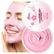 LAIKOU Sakura Clay Facial Mud Mask Deep Cleanse, Natural Skin Care Mask for Pore Cleansing, Oil Control, Reduce Acne, Skin Moisturizing, Smoothes Fine Lines, Pore Minimizer- 90g image