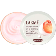 LAKMÉ Peach Milk Soft Crème Moisturizer, Light Weight Face Cream with 24hr Moisture Lock, 50g image