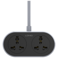 LDNIO SC2018 2 AC Outlet Universal Extension Power Socket-10 Meter image