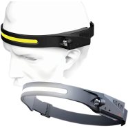 LED COB Head-light USB Rechargeable Head-lamp IPX6 Waterproof Light Head-lamp image