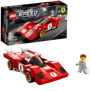 LEGO Speed Champions 1970 Ferrari 512 Building Set - Sports Red Race Car Toy, Collectible Model Building Set with Racing image