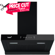 LIVPURE Ether-75 Auto Clean Wall Mounted Black 1350 CMH Chimney image