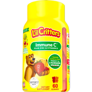 L'Il Critters Immune C Plus Zinc And Vitamin D 60 Gummies image
