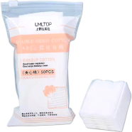 LMLTOP Double Sided Makeup Cotton Pad – 50Pcs image