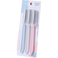 LMLTOP Stainless Steel Eyebrow Razor Set High Quality Face Razors Eyebrow 3pcs image