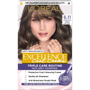 L'Oreal Excellence Cool Creme Triple Care Routine - 6.11 Ultra Ash Dark Blonde image