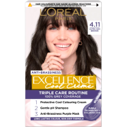 L'Oreal Excellence Cool Creme Triple Care Routine - 4.11 Ultra Ash Brown image