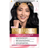 L'Oreal Excellence Creme Hair Colour 1 Black image
