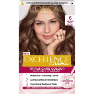 L'Oreal Excellence Creme Triple Care Colour - 6 Natural Light Brown image